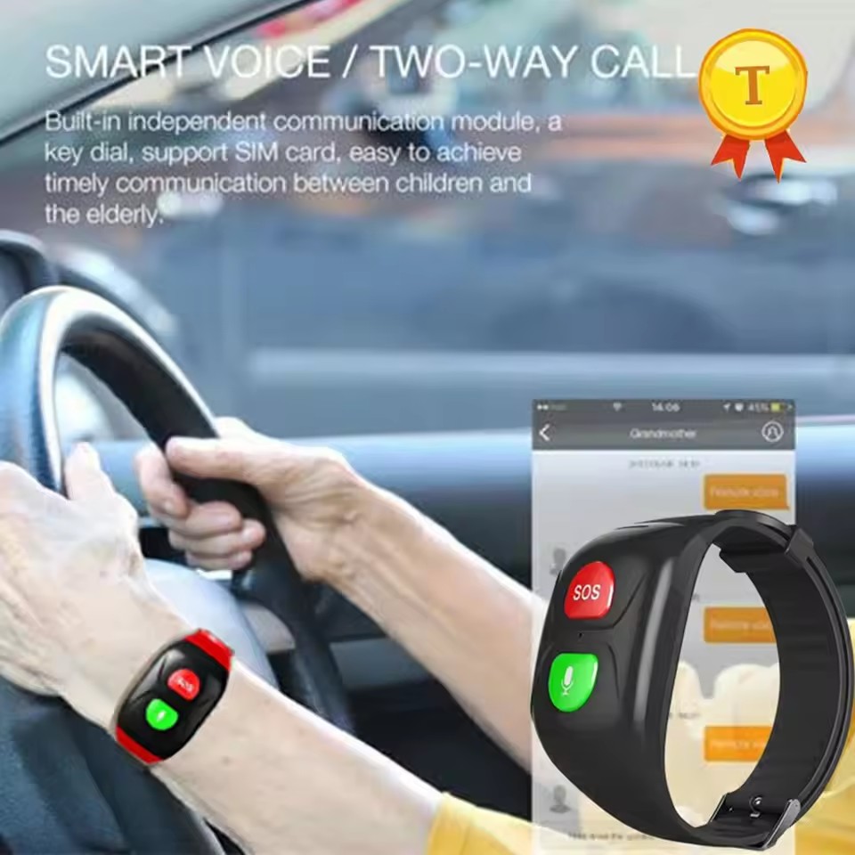 Fall Detection Watch - Reloj GPS 4G para personas mayores,